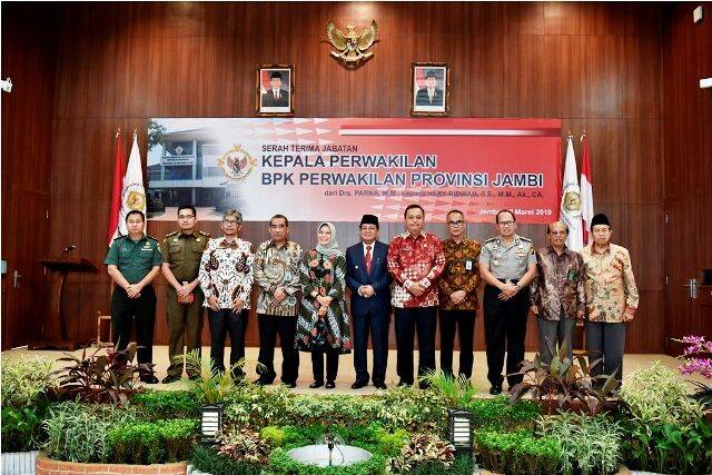 Gubernur Harap Sertijab Kepala BPK Perwakilan Jambi Beri Semangat Baru Tata Kelola Keuangan