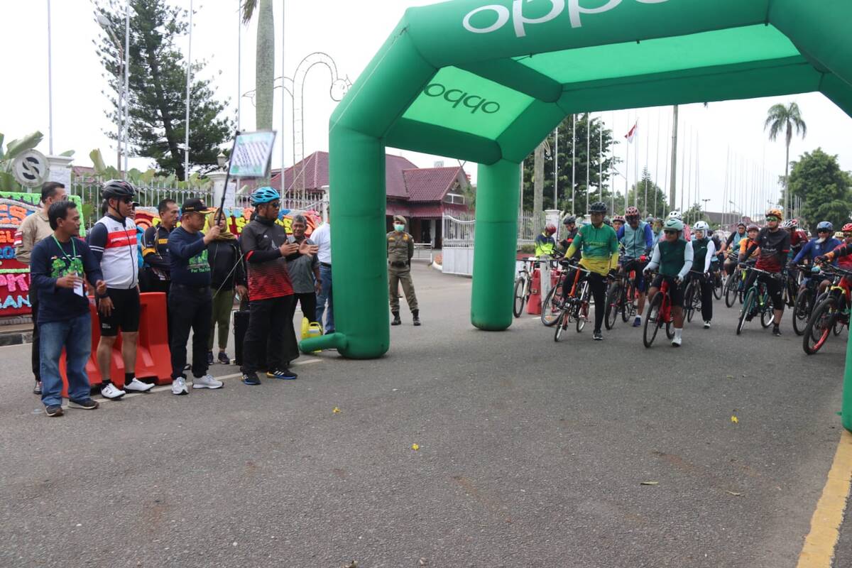 Gubernur Jambi Lepas Fun Bike Gowes To Gambut