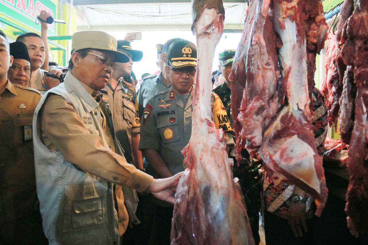 Gubernur Jambi Sidak Harga Pangan Jelang Lebaran