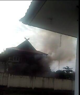 Pasca Apel Sore, Gudang Satpol PP Tebo Terbakar