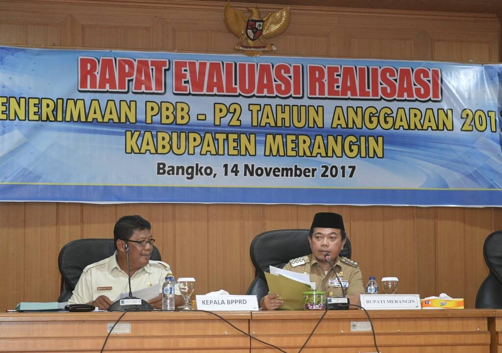 H Al Haris Pimpin Rapat Evaluasi Penerimaan PBB