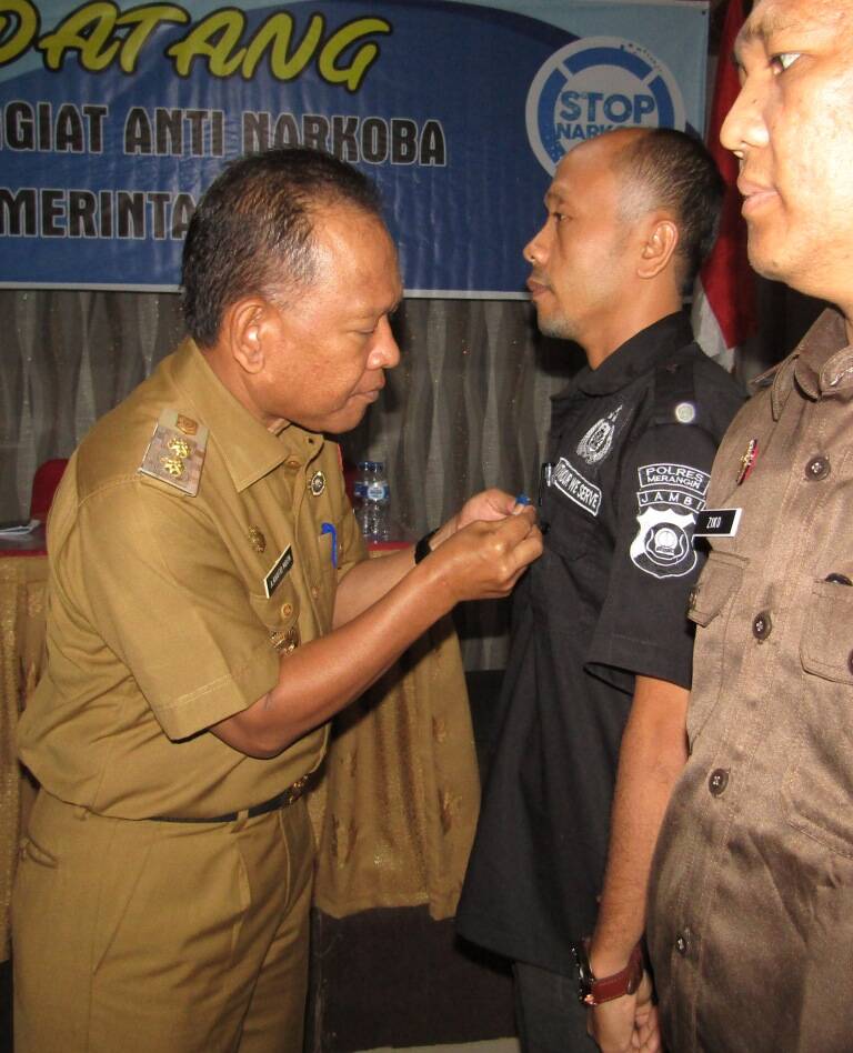 H Khafid Moein Tutup Pelatihan Anti Narkoba