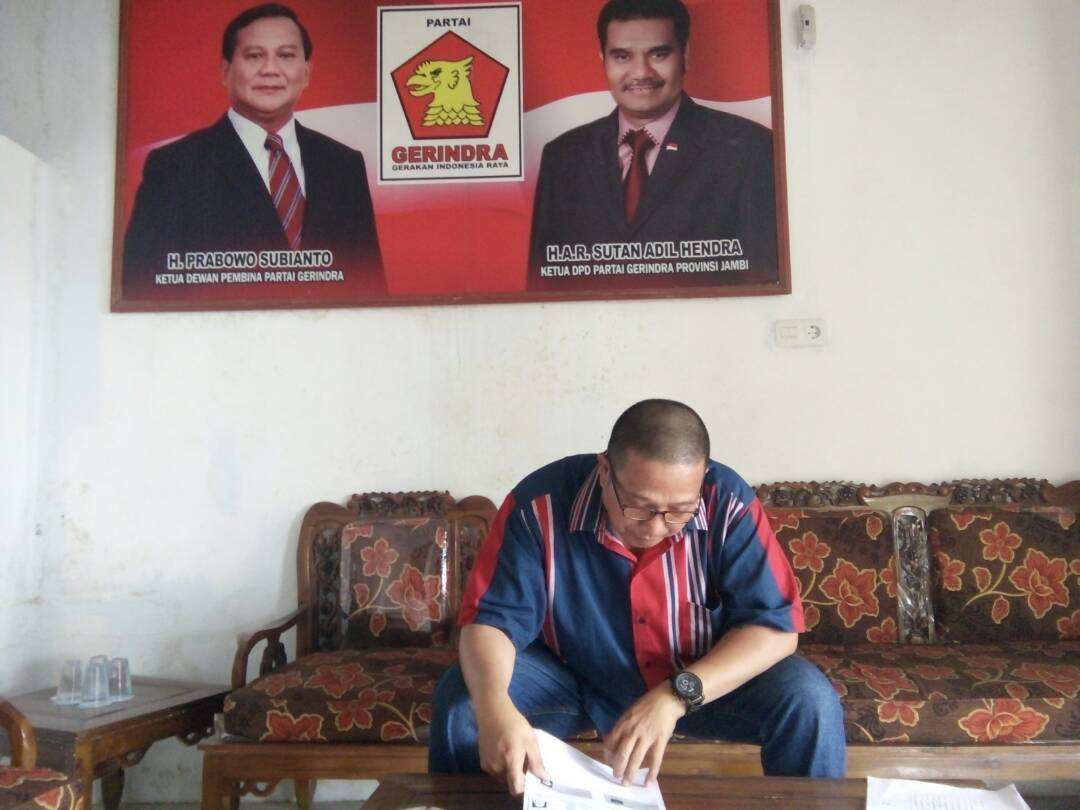 Hadapi Pileg 2019 DPC Gerindra Batanghari Matangkan Struktur Kepengurusan