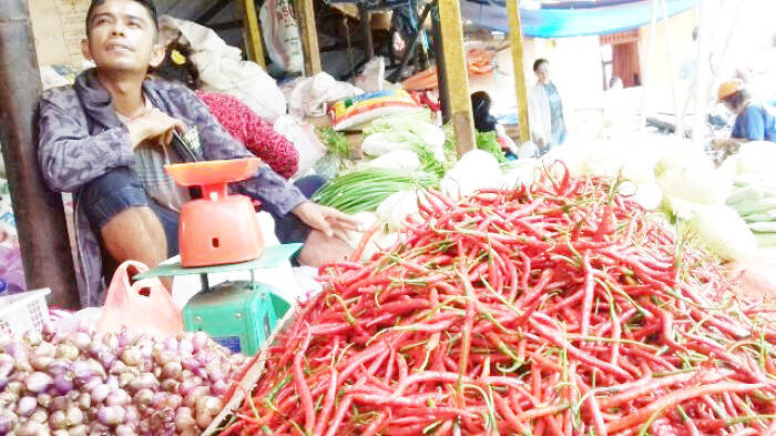 Harga Cabai dan Bawang di Jambi Turun