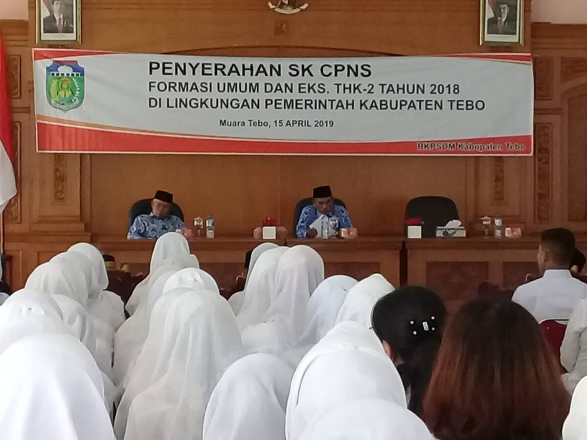 Hari Ini 165 CPNS Tebo Terima SK