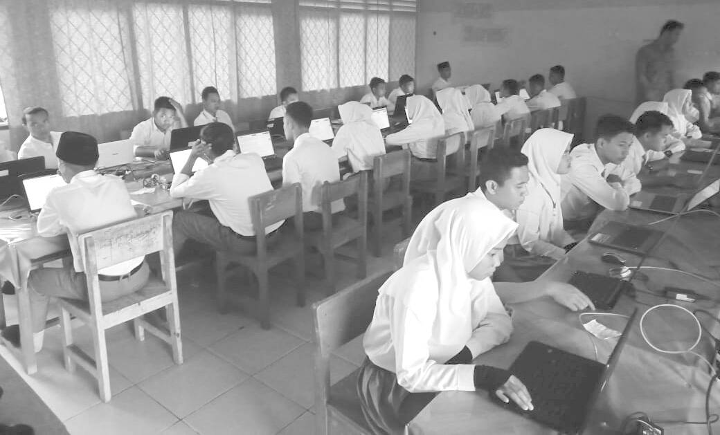 Hari Pertama UNBK SMA di Tanjabtim Berjalan Lancar