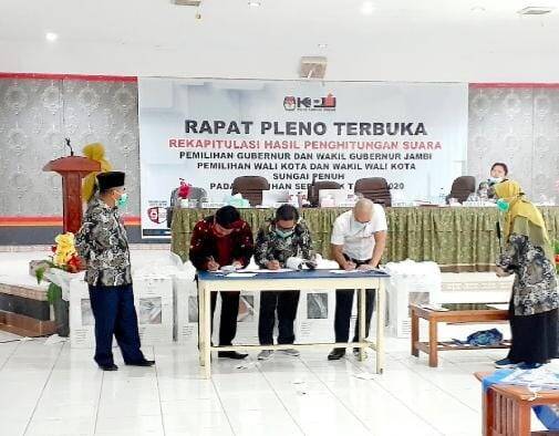Hasil Rekapitulasi Suara, Anak AJB Keok di Pilwako Sungai Penuh