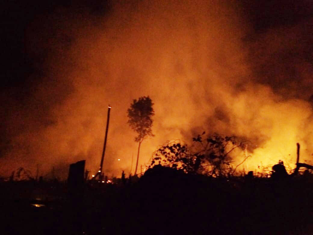 Hektaran Lahan Diduga Sengaja Dibakar Pemiliknya