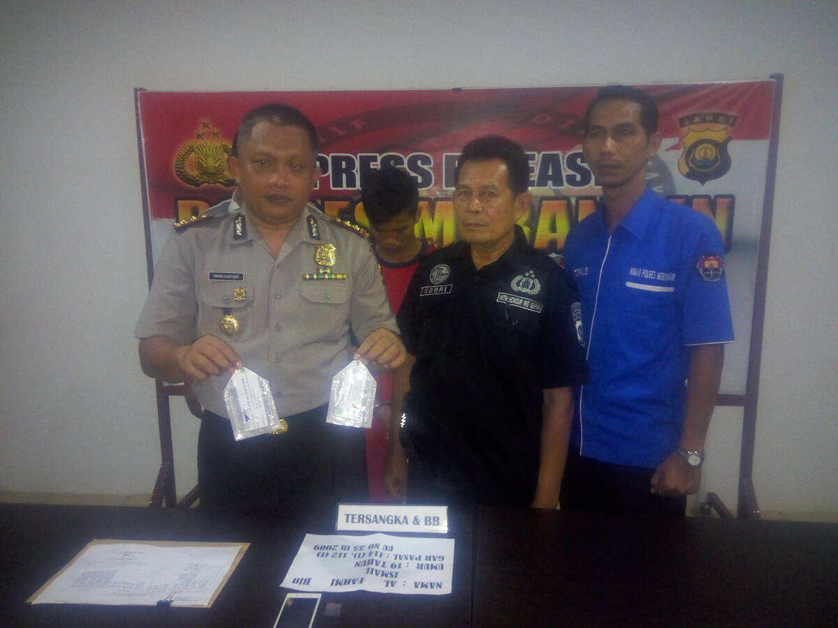 Hendak Transaksi Sabu, Al Fahmi Disergap Polisi