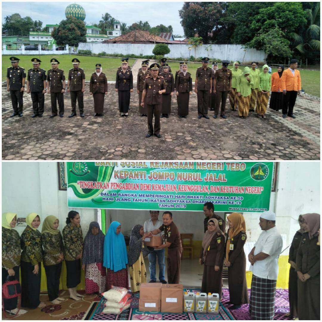HUT Adhyaksa Ke- 59, Kejari Tebo Gelar Rangkaian Kegiatan Sosial