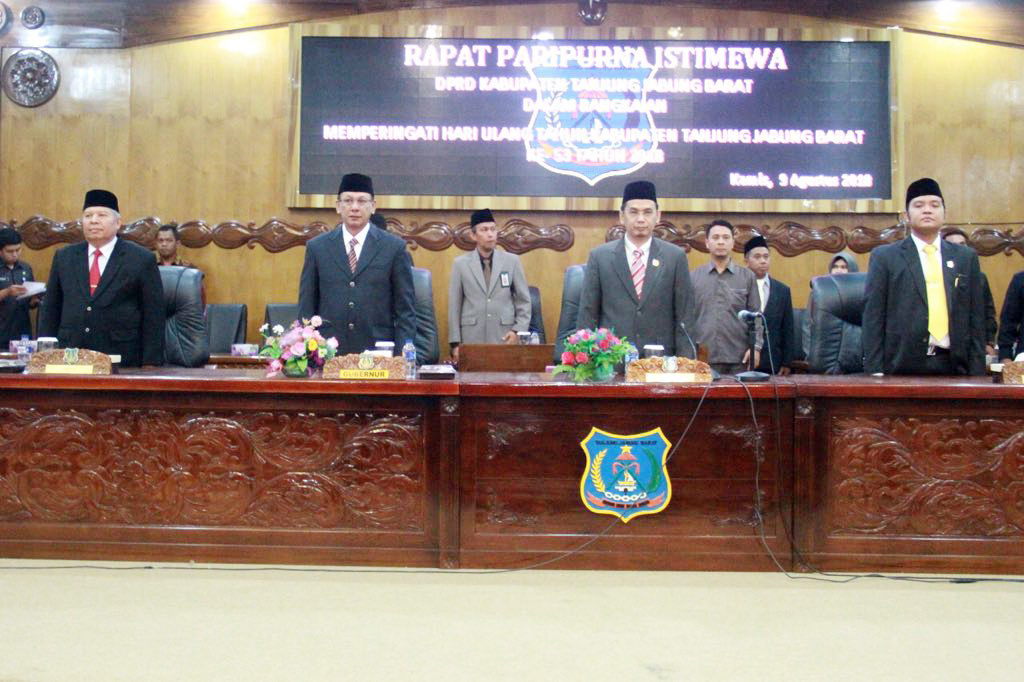 HUT Tanjabbar ke 53, Berbagai Prestasi Pemkab dan Polres  dibacakan di Sidang Paripurna