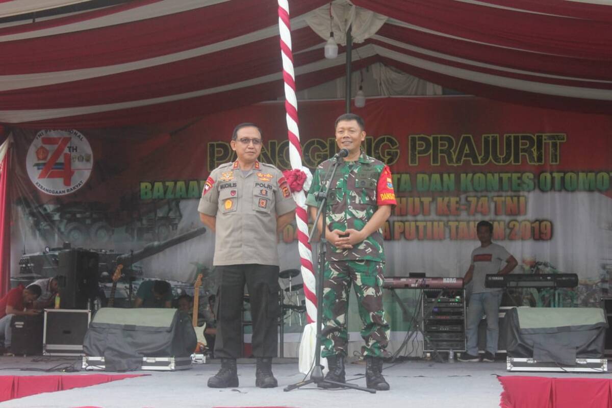 HUT TNI, Korem 042/Gapu Pamer Alutsista