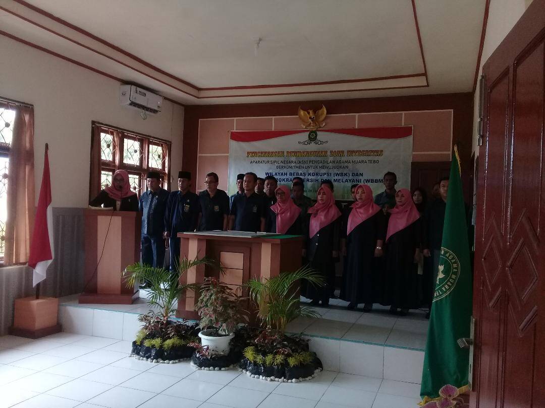 Ikrar Zona Integritas, PA Tebo Komitmen Beri Layanan Berkwalitas