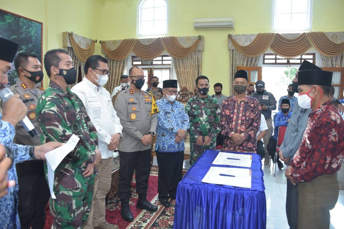 Ini Poin Kesepakatan Dua Desa Kerinci yang Berselisih