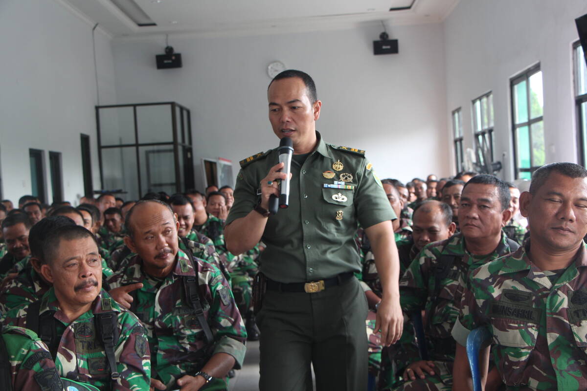 Jaga Netralitas TNI di Pemilu, Kodim 0415/BTH Berikan Pembinaan Netralitas TNI
