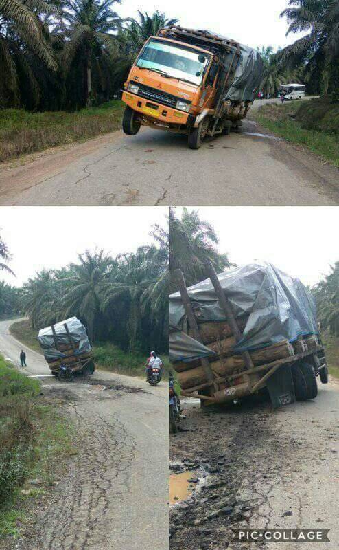 Jalan Desa Bahar Unit 6 Rusak Rusak Berat