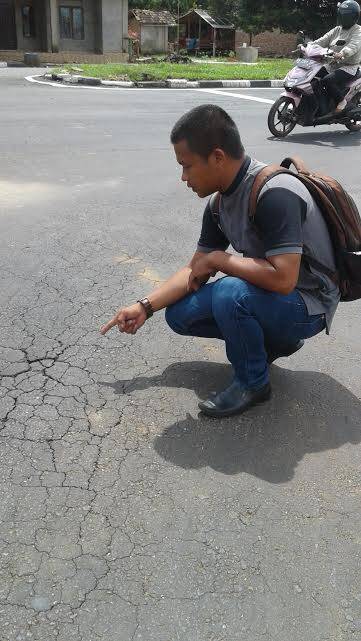 Jalan Kramas Kembali Retak