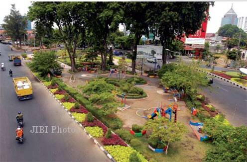 Jelang MTQ, Pengembangan Taman Kota Dikebut