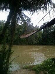 Jembatan Gantung Rantau Gedang Sarolangun Putus