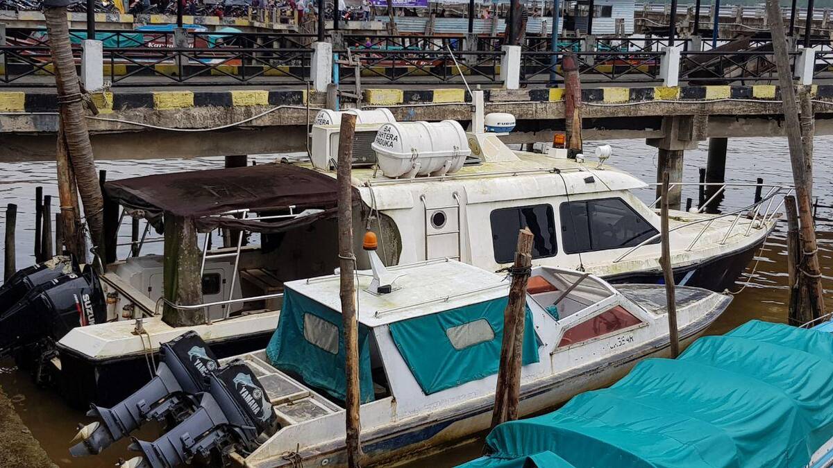 Kapal Patroli Dishub Bantuan Pusat Terbengkalai