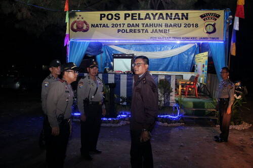 Kapolda Jambi Cek Pos Pam Lilin 2017