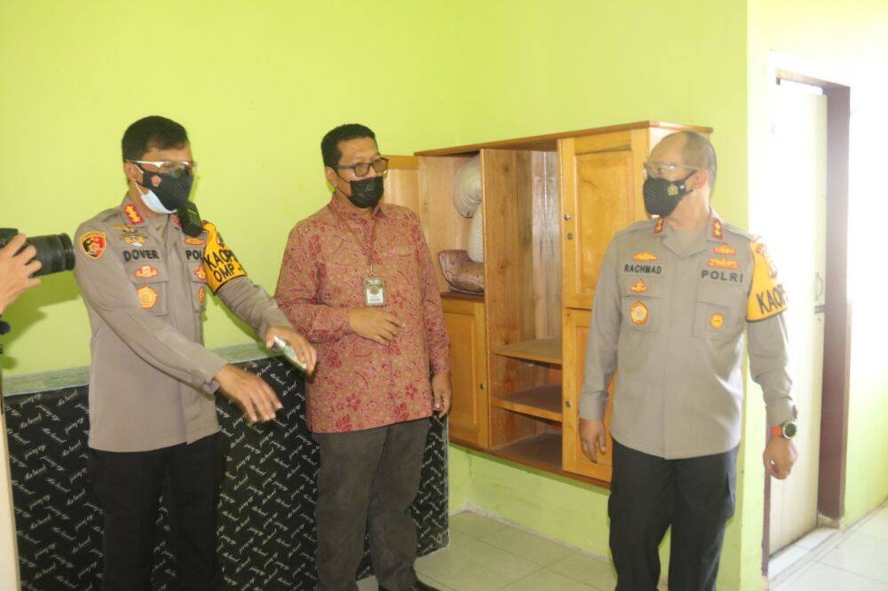 Kapolda Tinjau Tempat Isoman Pasien Covid-19