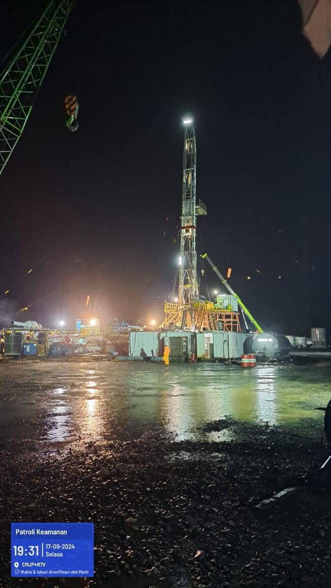 Kejar Target Nasional, Pertamina EP Bor Sumur Migas di Desa Kota Karang Muaro Jambi