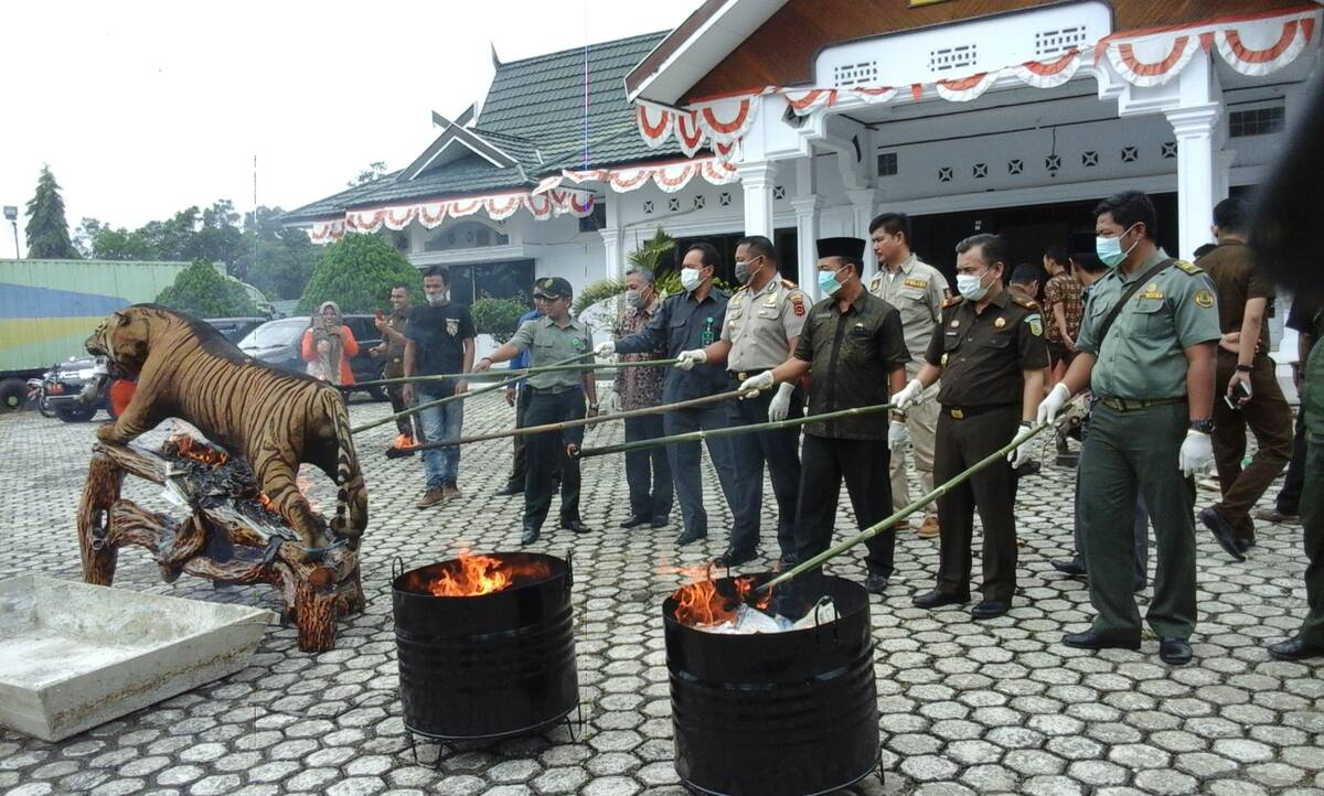 Kejari Sarolangun Musnahkan Barang Bukti
