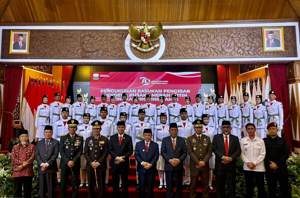 Ketua DPRD Jambi Hadiri Pengukuhan Paskibraka Provinsi Jambi