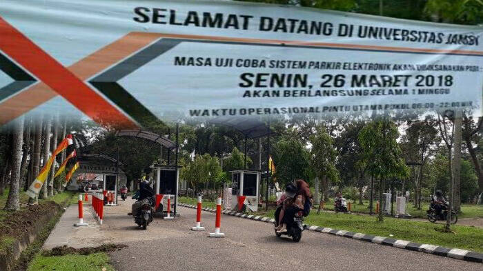 Kini Parkir Berbayar di Kampus Unja Berlaku