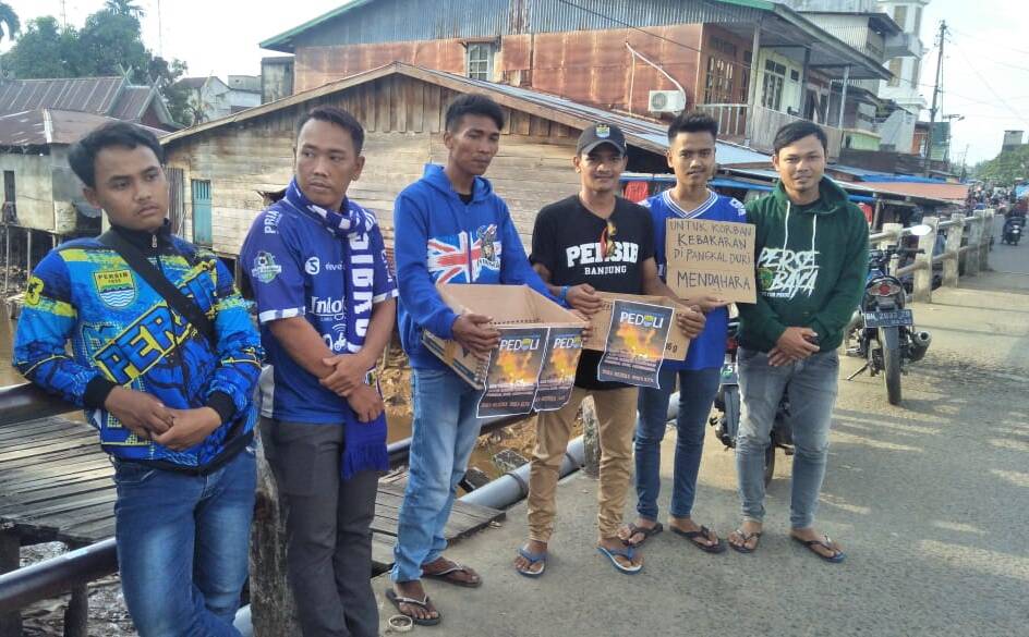 Komunitas Bobotoh Rantau Rasau Galang Dana Untuk Warga Pangkal Duri