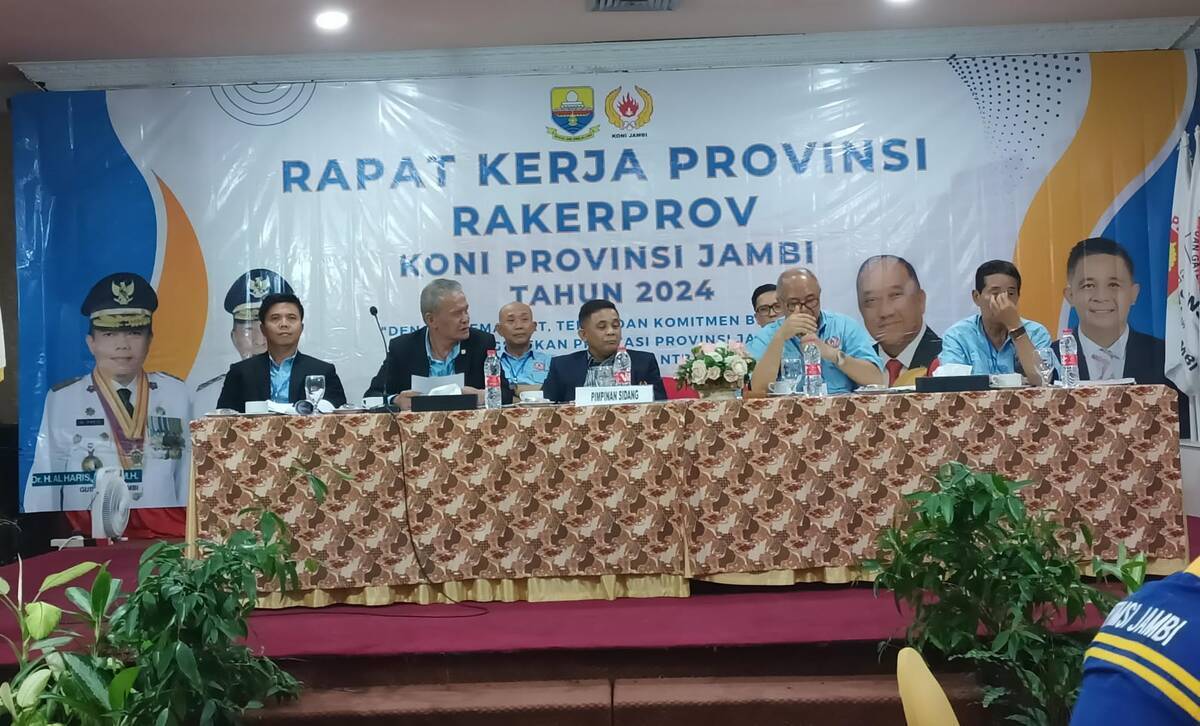 KONI Gelar Rakerprov Bahas Porprov Tanjab Barat dan Ingin Pastikan Bantuan Gubernur Jambi