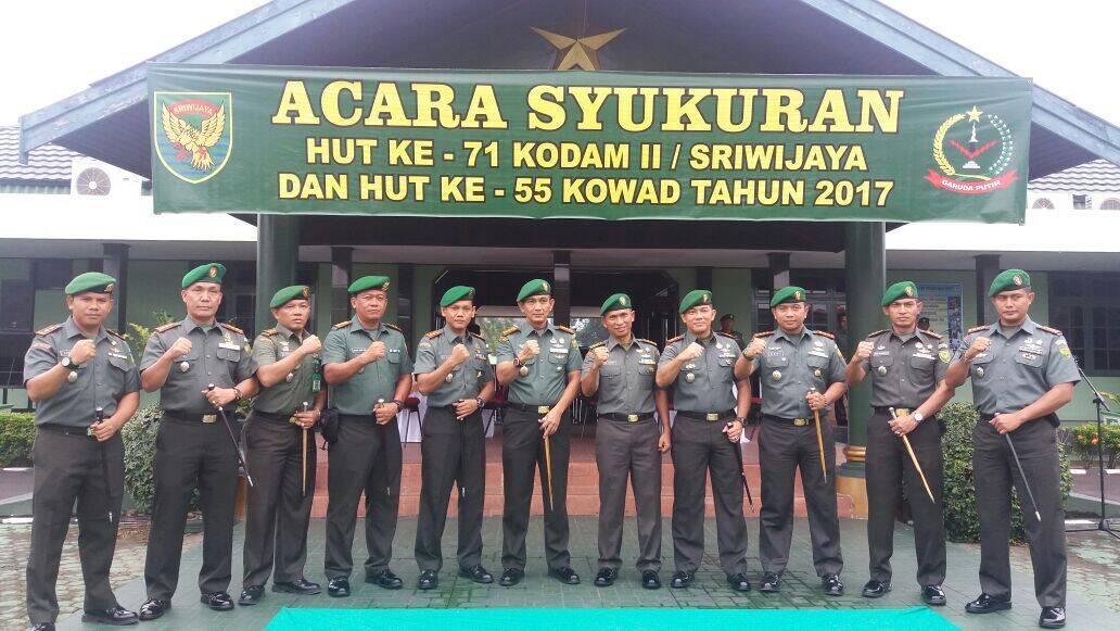 Korem 042/Gapu Gelar Syukuran Hut Kodam Ii/Sriwijaya