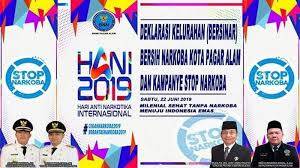 Kota Jambi Deklarasikan Kelurahan Bersih Narkotika Pada HANI 2019