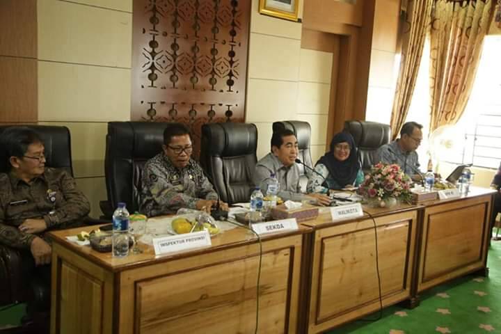 KPK Gelar Rakor dan Supervisi, Dengan Pemkot Sungaipenuh