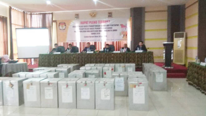 KPU Gelar Pleno Rekapitulasi Suara