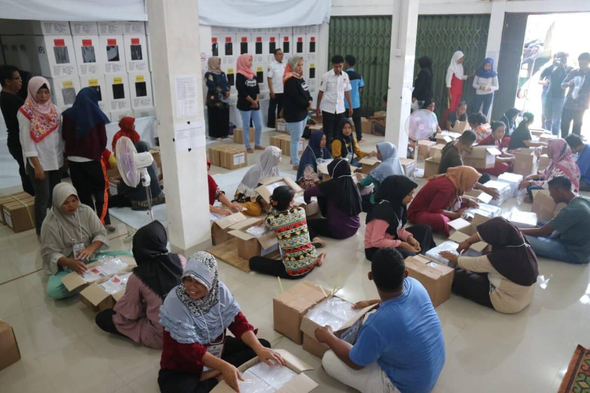 KPU Mulai Sortir Surat Suara Pemilu 2019