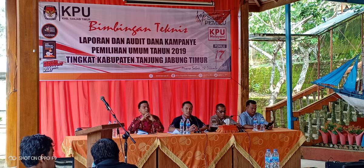 KPU Tanjabtim Gelar Bimtek Laporan dan Audit Dana Kampanye