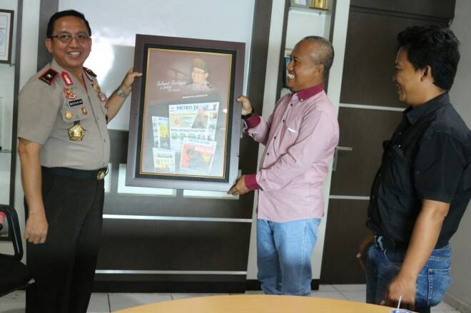 Kunjungi Metro Jambi, Brigjen Muchlis Ajak Media Sukseskan Pelaksanaan Pilkada