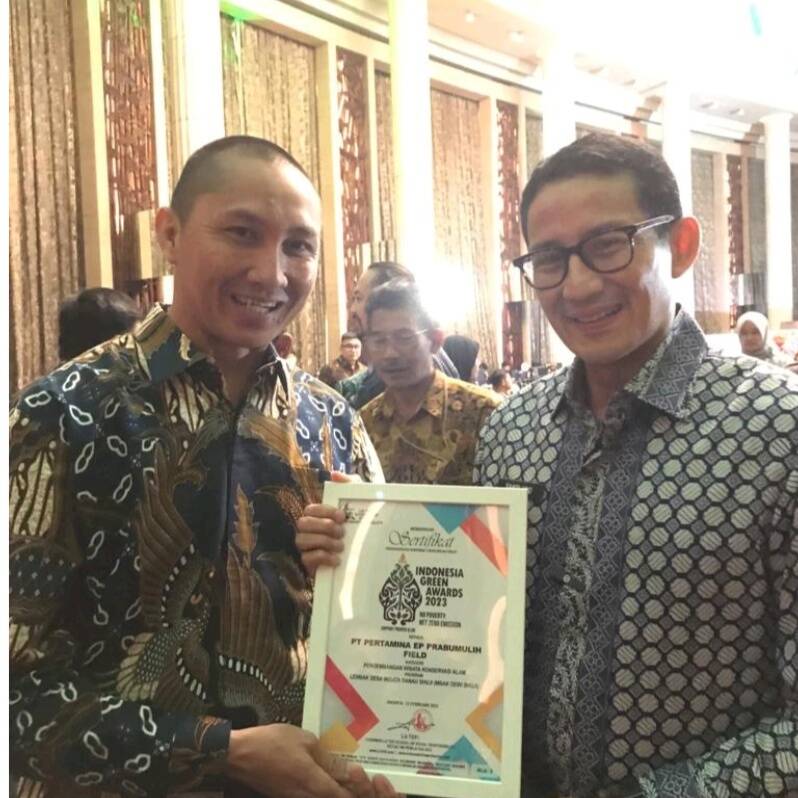 Lagi, Pertamina EP Prabumulih Field Raih Penghargaan IGA
