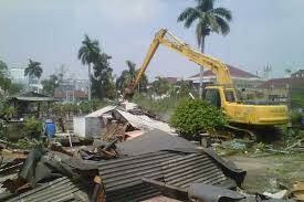 Langgar GSB, Bangunan di Jalan Sriwijaya Terancam Dibongkar