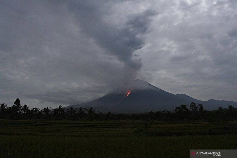 Luncuran Awan Panas Gunung Semeru Hingga 3.000 Meter
