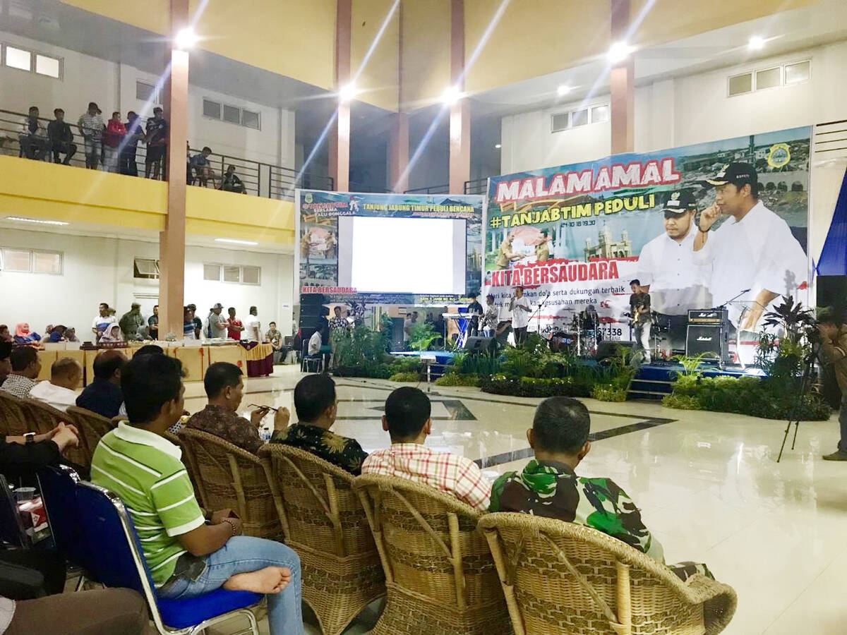 Malam Amal Tanjabtim Tembus Rp 700 juta