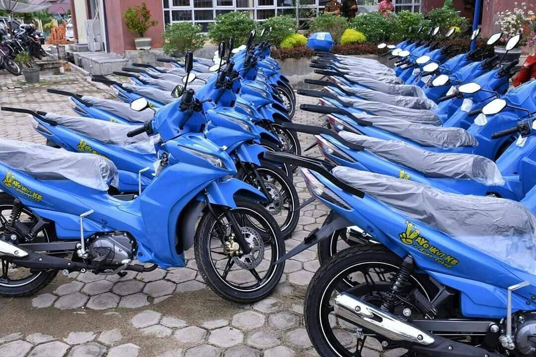 Mendapatkan Bantuan 36 Unit Sepeda Motor