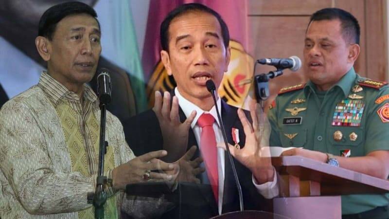 Menko Polhukam dan Jenderal TNI Menghadap Jokowi