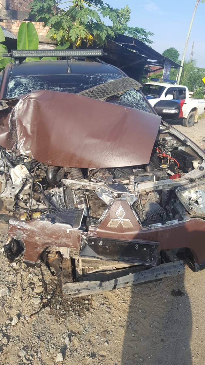 Mobil Anggota TNI Terlibat Adu Kambing
