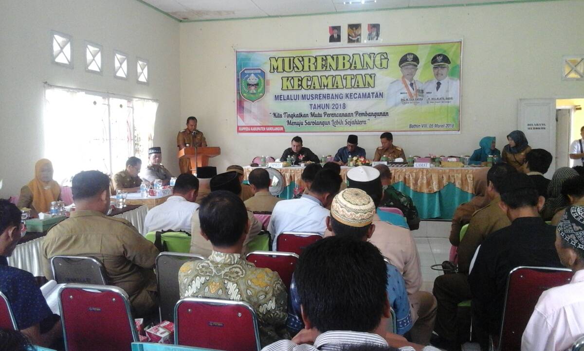 Musrenbang Kecamatan Bathin VIII Sarolangun Sukses