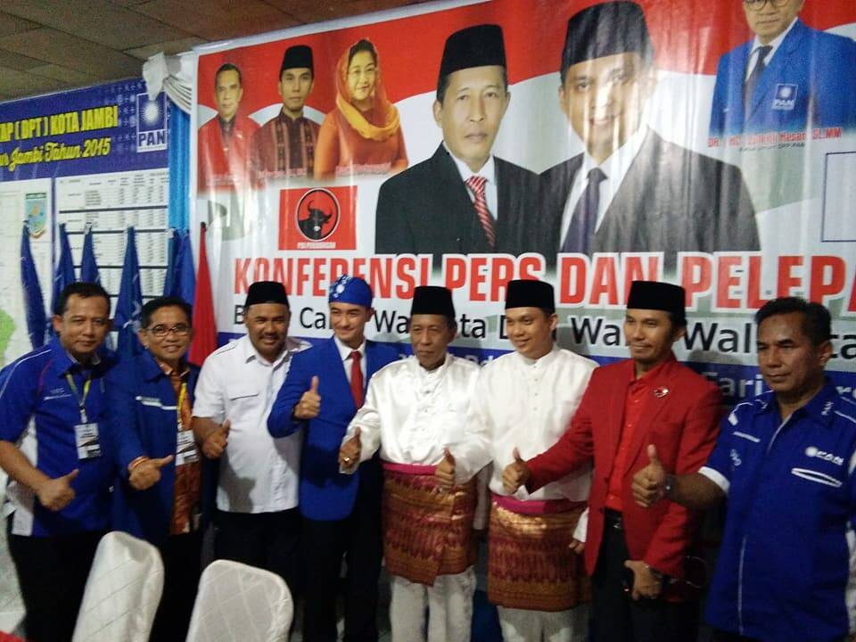 PAN dan PDIP Solid Usung Sani-Izi Menjadi Walikota dan Wakil Walikota Jambi