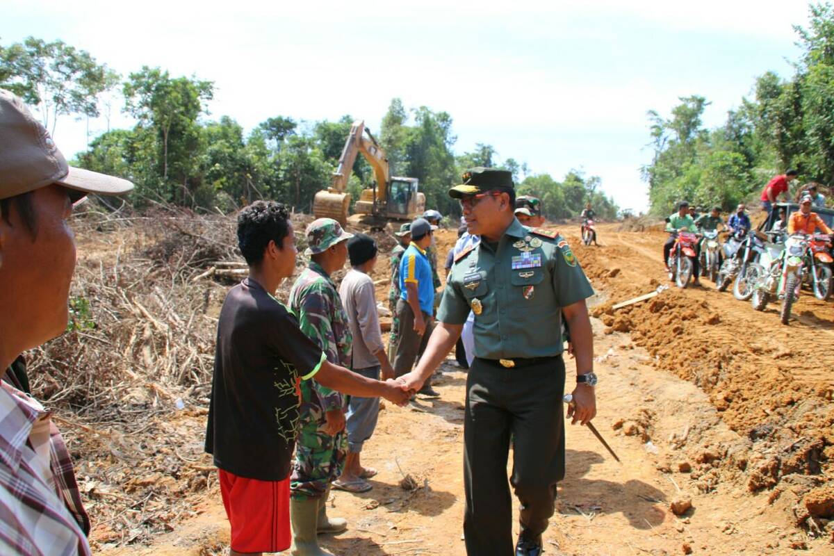 Pangdam II/Swj Kunjungi Lokasi TMMD Ke 100 Kodim 0415/BTH