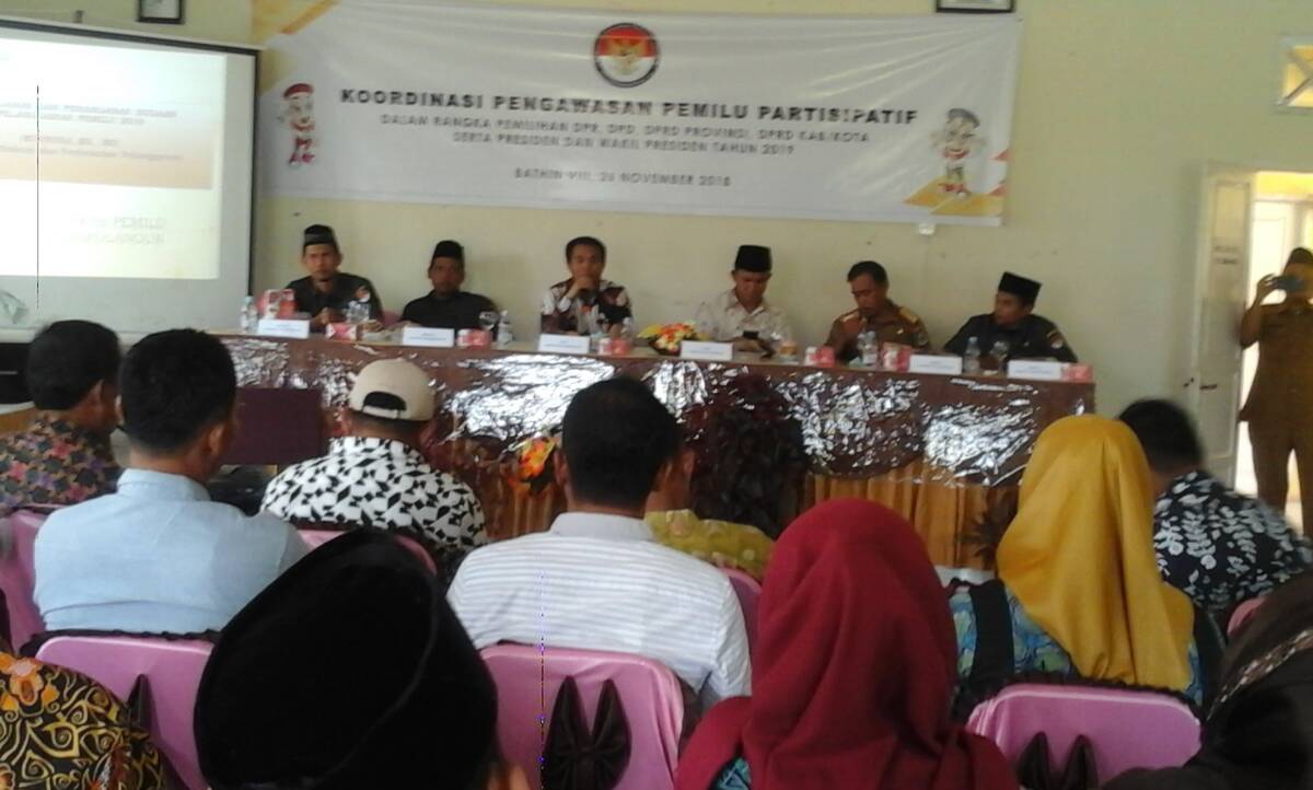 Panwaslu Kec Bathin VIII Gelar Rakor Pengawasan Partisipatif